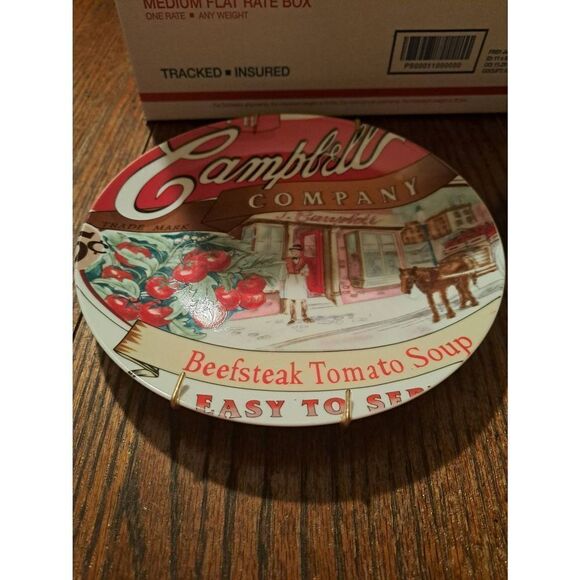 Vintage 2003 Lot 2 Campbells Collectible Advertising Collector Home Decor Plates - Picture 2 of 5